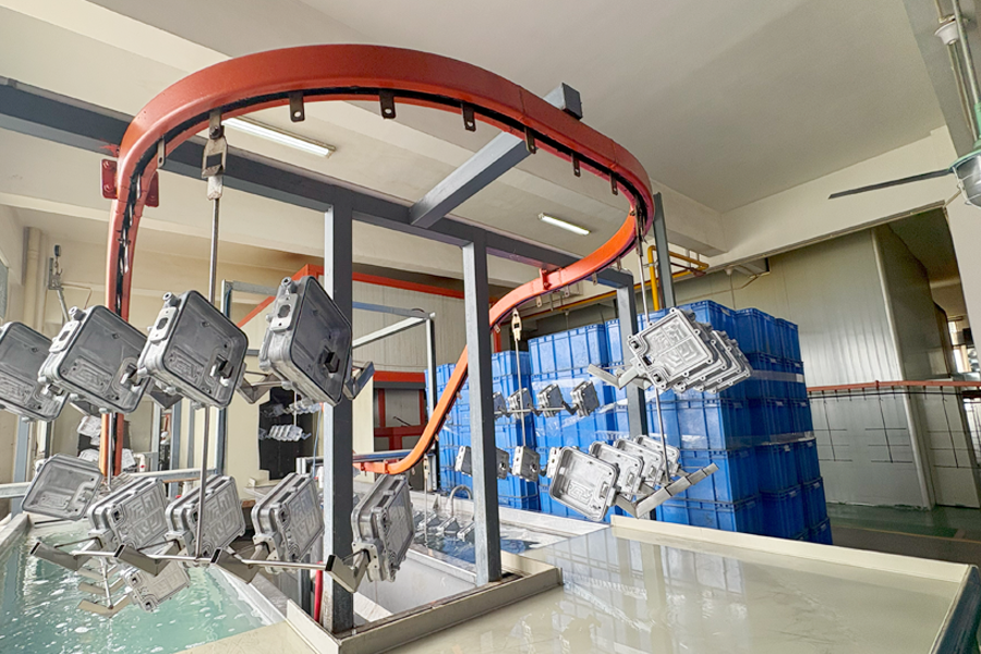 Automatic degreasing line